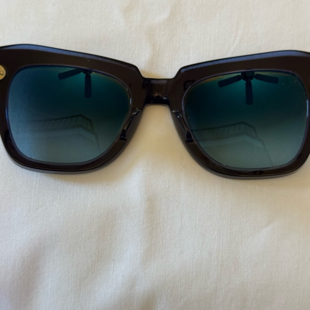 Ray-Ban Sunglasses RB2186 STATE STREET 1298/3M Blue on Transparent Blue Square - Picture 11 of 12